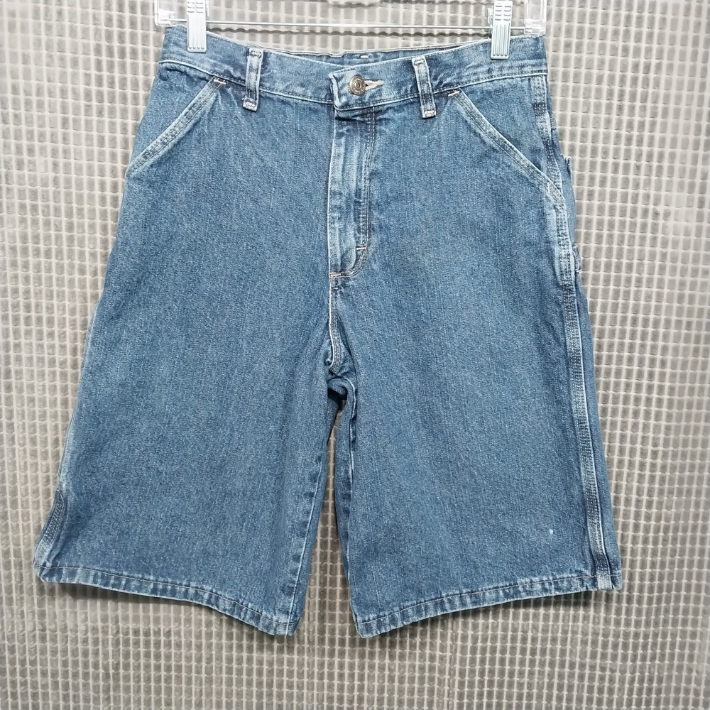 WRG Jeans Co Kids Carpenter Shorts Denim Utility 16 Regular Blue